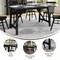 Flash Furniture Everly 60in. Solid Wood Trestle Base Dining Table, Farmhouse Style Table w/Seating for 6, Black KER-T-851-BLK-60-GG - alternate 6